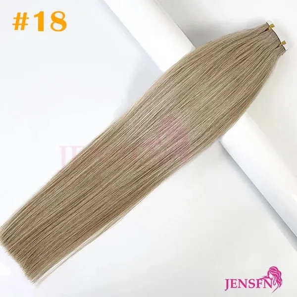 High Quality Tape In Hair Extensions Straight 100% Remy real Human Hair 16"-22"Inch PU Skin Weft Tape Ins