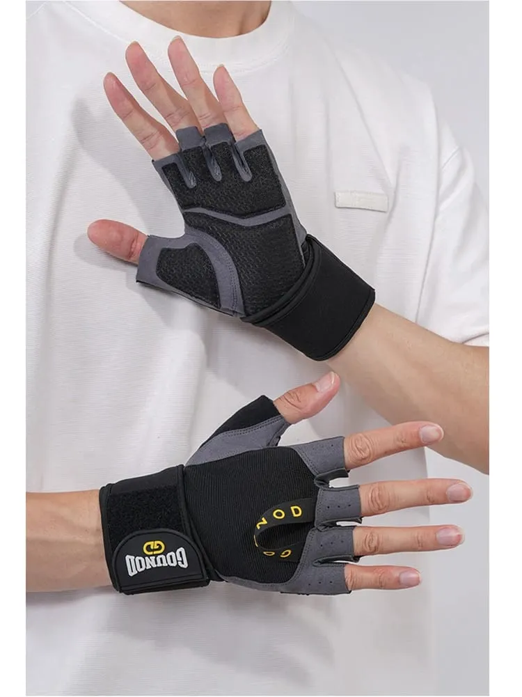 Fitness Gloves For Unisex Enhanced Grip Palm Protection Breathable For Weight Training Pull Ups Gym Training