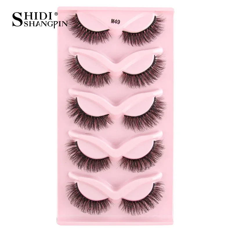 Half Lashes Cat Eye Lashes 3D Natural Winged End Eye Elongated Lashes Fox Eye Lashes Faux Mink Lashes Makeup