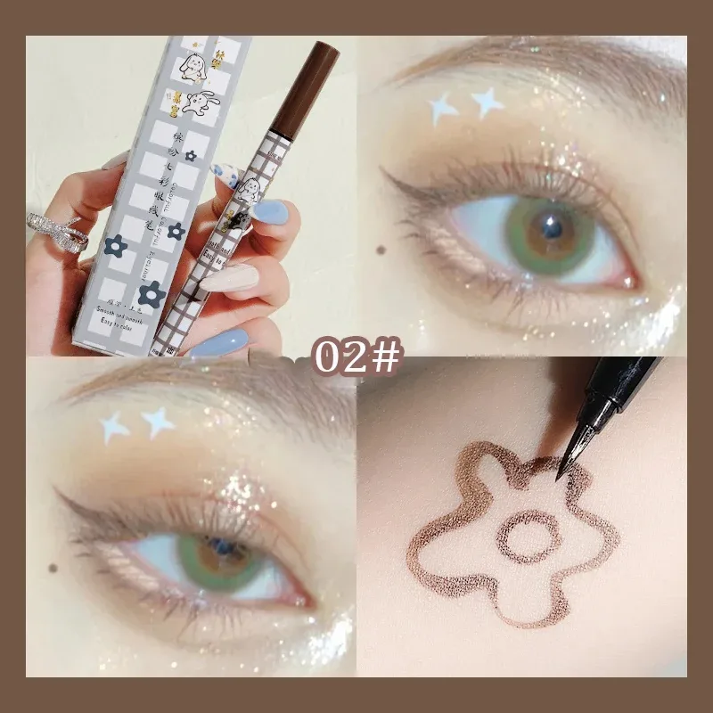 Crayon Eyeliner liquide coloré mat, imperméable, ne fleurit pas, stylo Eye-Liner liquide longue durée, maquillage pour les yeux, cosmétiques