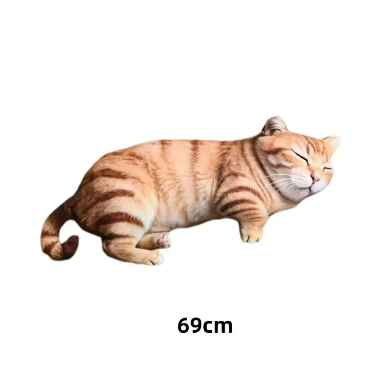 Simulated Animal Pillow Dog Cat Pig Cattle Plushies Toys Home Decor Toys Soft Sofa Cushion Throw Pillow Creative Birthday Gifts