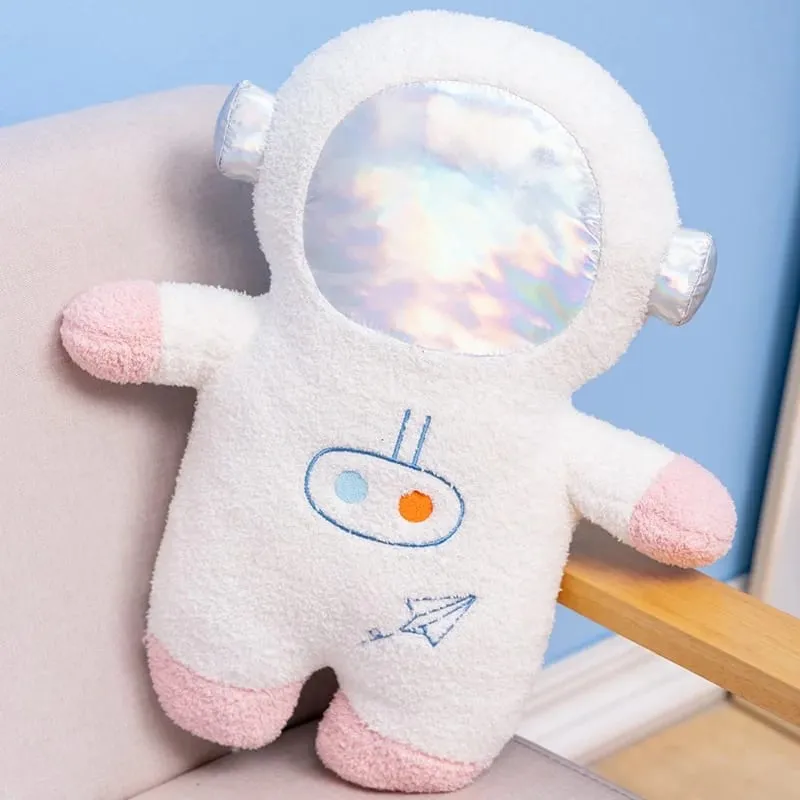 Hot Plush Rocket Astronaut Toy Stuffed Spaceship Throw Pillow Home Decor Birthday Gift Space Discovery Educational For Kids