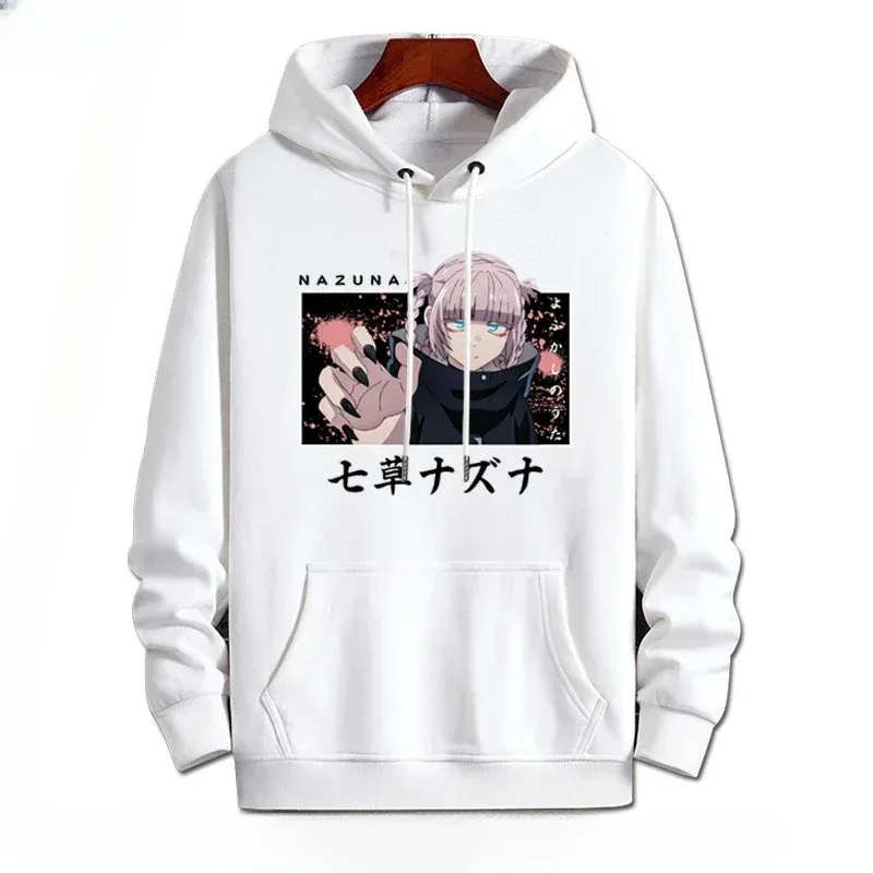 Y2K Anime CALL OF THE NIGHT Nazuna Nanakusa Nakakatawang Hoodie Hip Hop Graphic Sweatshirts Poleron Hombre Streetwear Harajuku Tracksui