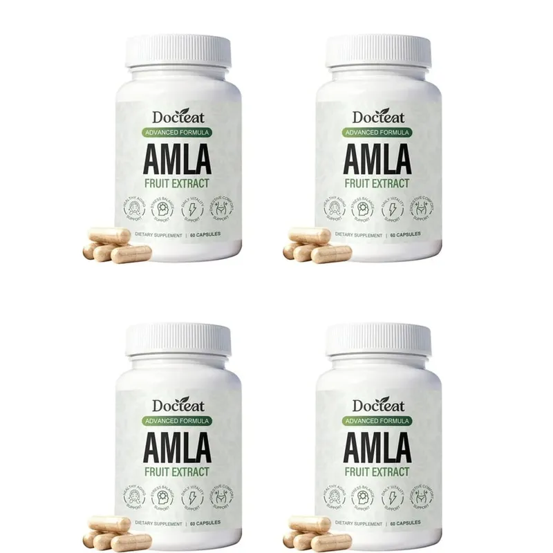 Docteat Amla Fruit Extract Capsules Immune Function Support Skin Health Support with Vitamin C B3 CoQ10 PQQ 60 Capsules — image 10