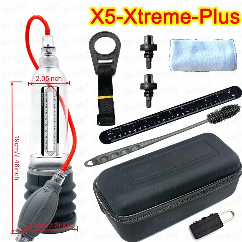 X5 X7 X9 Male Enlargement Penis Extender Stretcher Edge System Sex Toys for Men Penile Pump Enhancer Strap Kit Male Masturbator
