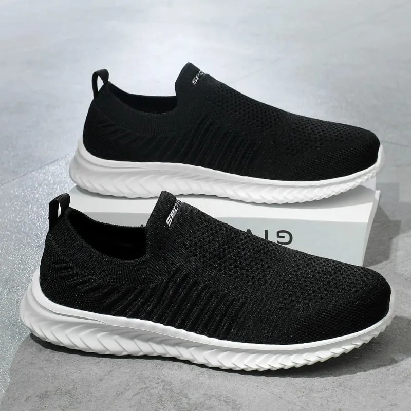 Men Vulcanize Shoes Mesh Men Shoes Lightweight Comfortable Men's Sneakers 2025 Autumn Fashion Slip on Flats Shoes Male Loafers — image 11