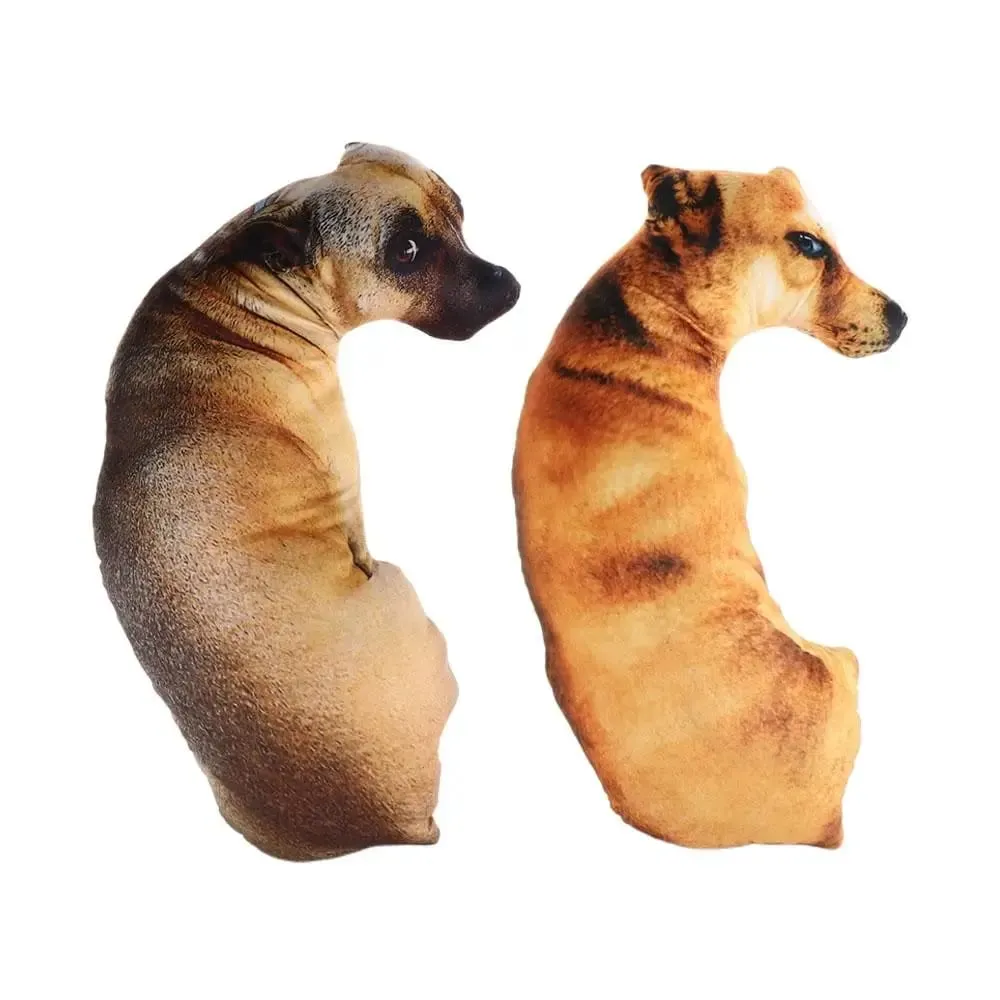 Cute 3D Lifelike Animal Throw Pillow Soft Creative Dog Pillow Cushion Office