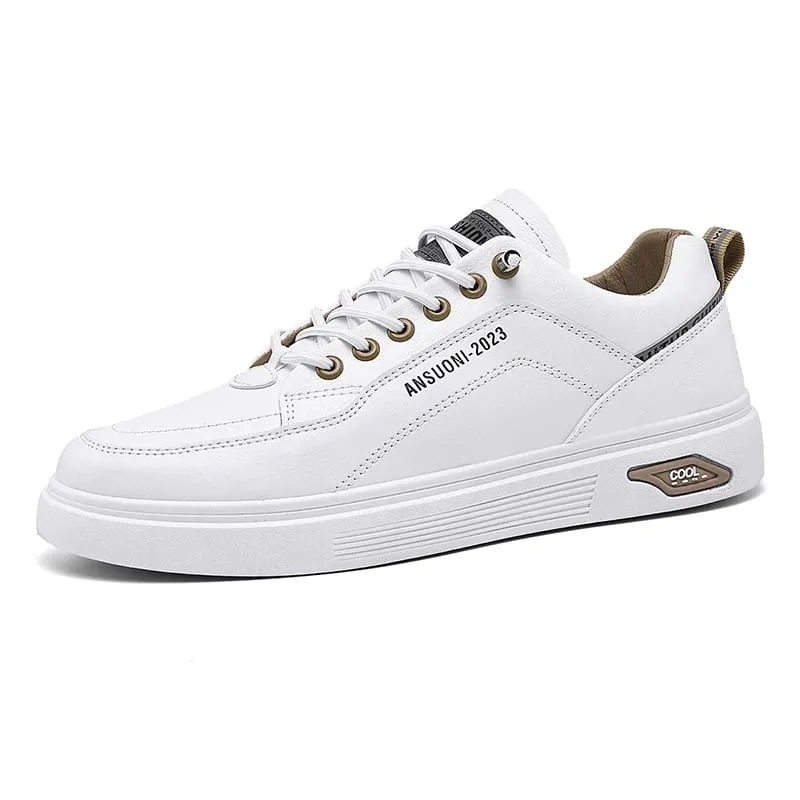 White Shoes Outdoors Leisure Sneakers Breathable Walking Shoes Flat Shoes Chaussure Homme Men's Casual Skateboarding Shoes — image 4
