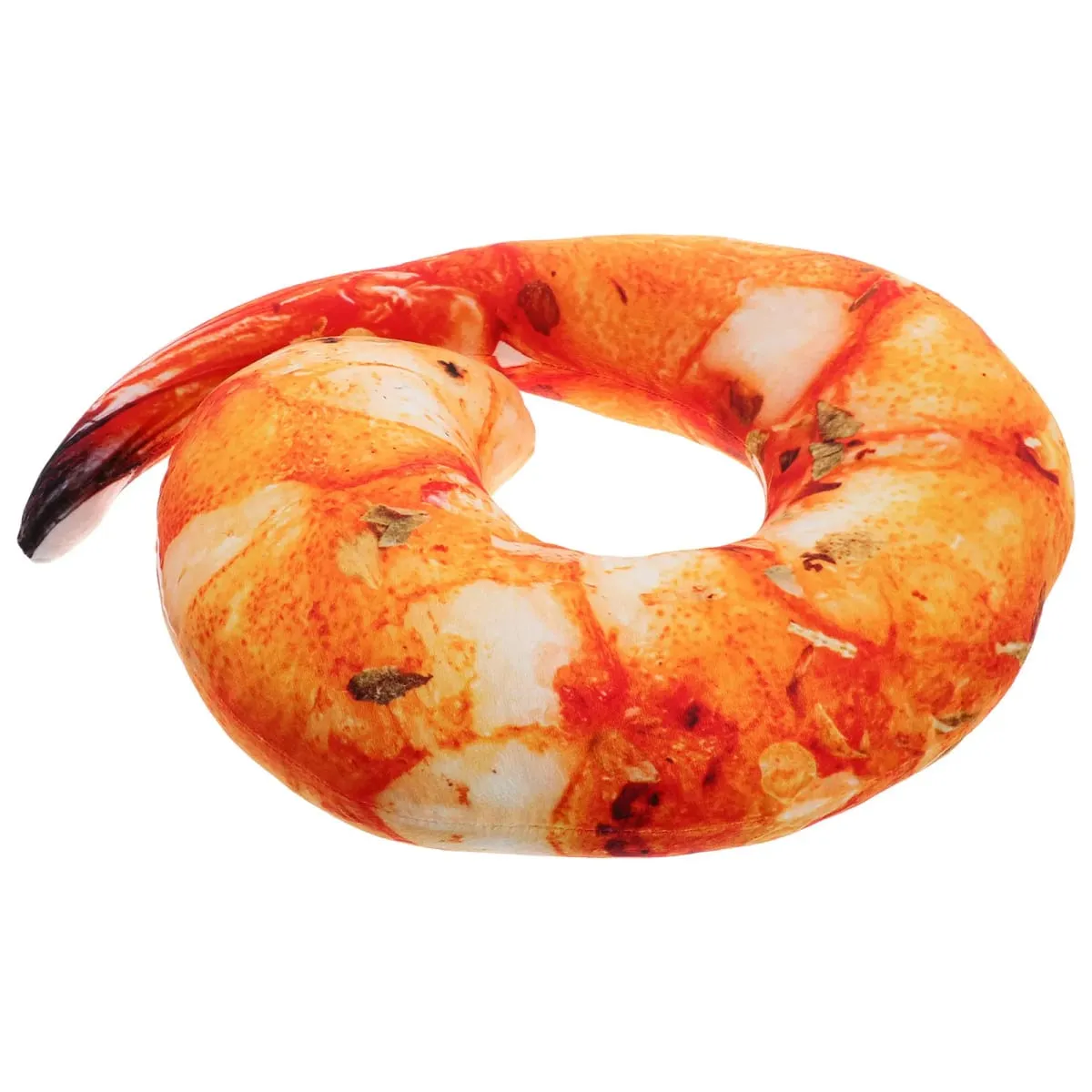 Cute Cooked Shrimp Pillow Soft Huggable Neck Rest Cushion Unique Kitchen Decor Prop Simulation Food Pillow Lifelike Shrimp