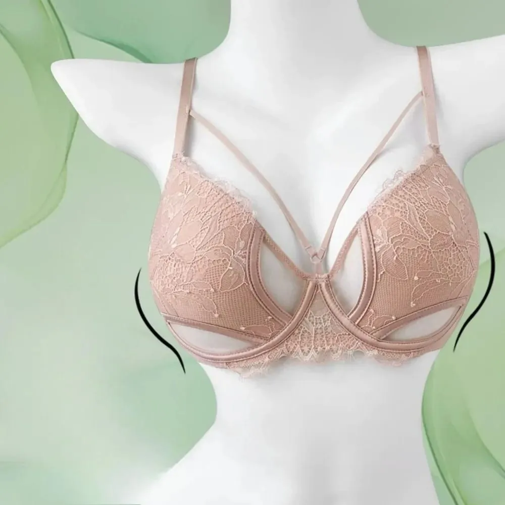 1. BANERDANNI Sexy Pure Desire Bra Set Big Bust Minimizer Push Up Side Support Anti Sagging Anti‑widening Lingerie Hot Sale Best