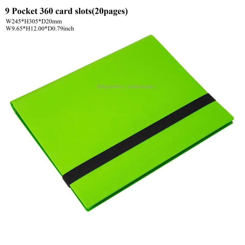 Card Binder with 9 Pocket Trading Card Album Display Binder 360 Side Loading Pocket Holder for TCG Yugioh MTG Game Card Book