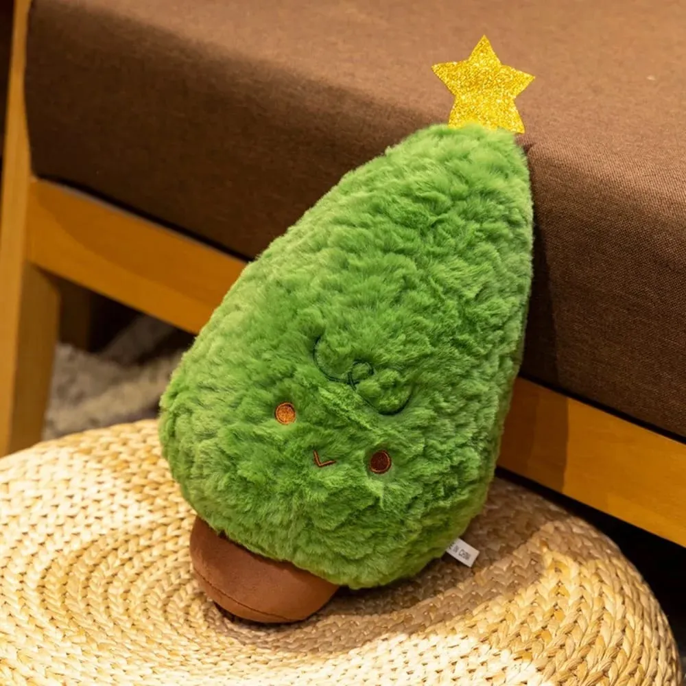 New Soft Christmas Cartoon Pillow Red Plush Red Decoration Pillow Candy Crutch Living Room Sofa Cushions Christmas