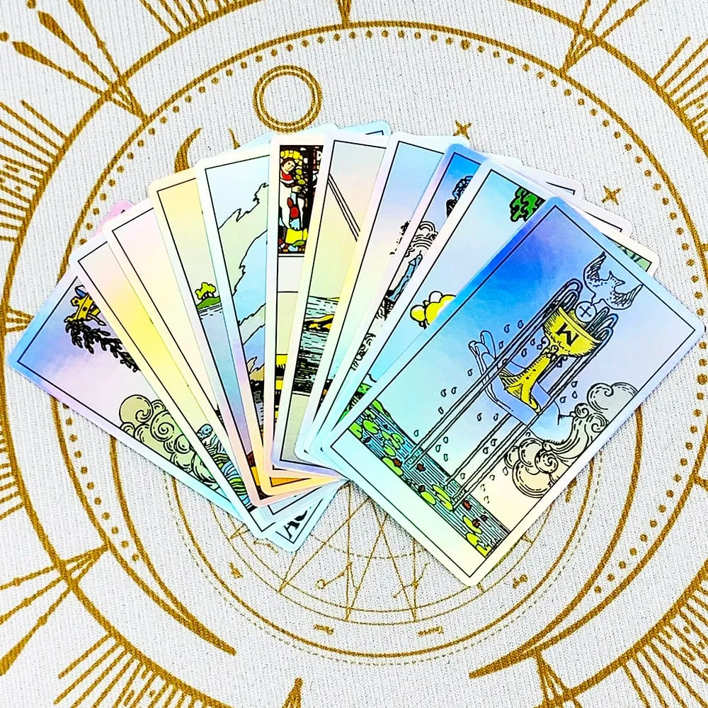 Tarot Oracle 78pcs Colorful Cards Family Entertainment Board Game Fate Divination Card Game Christmas and New Year Gifts