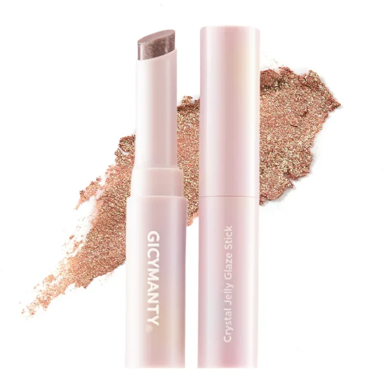 Jelly Eyeshadow Stick Holographic Pearl Shimmer and Delicate Glitter for Eye Brightening Long-Lasting Eyeshadow Highlight Stick — image 12