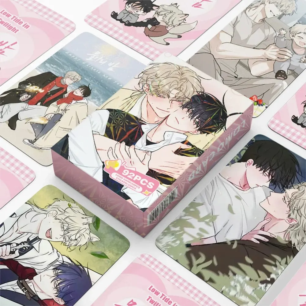 92PCS Korean Webtoon Lomo Cards & Mini Stickers - Anime Character Photocards Collection Perfect Gift for Fans — image 6