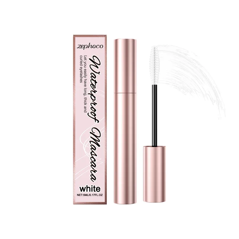 White Mascara Eyelashes Curling Liquid Long-Lasting Waterproof Natural Durable Extensions Makeup Eye Beauty Cosmetics Brush 5ml