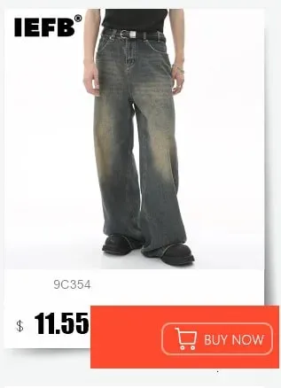 Avant-Garde Men's Jeans Leopard Print Gradient Oversized Wide Leg Fit High Street Loose Casual Denim Long Pants 9X2894