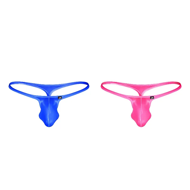 Men's Underwear Japanese Style Ultra-Thin Ice Silk Thong Low Waist Elastic Comfortable T-Back