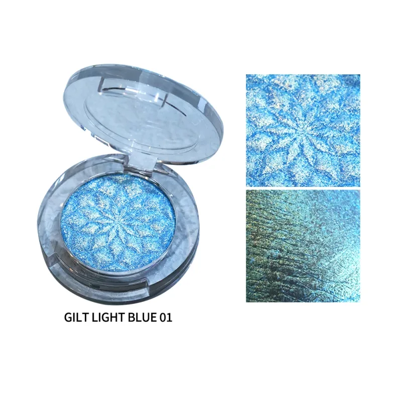 Chameleon Eye Palette Eyeshadow Palette - Customizable Duochrome Pressed Eyeshadow Set Glitter Infused Pearlescent Finish Pri