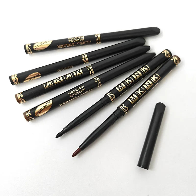 Black Brown Eyeliner Pencils Waterproof Sweatproof & Smudge-Proof with Easy Twist Application Eye Liner Pen for Bold Eye Makeup