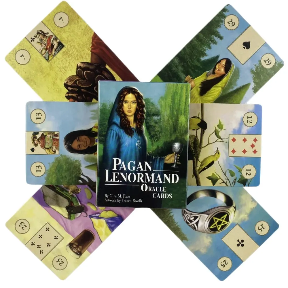 Cartes Oracle païennes Lenormand, Version anglaise, jeu de Tarot mystérieux, Divination, destin, divertissement de fête — image 2