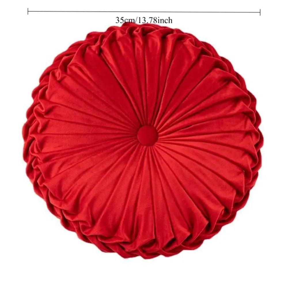 Plush Pumpkin Cushion Handmade Lumbar Support Pillow for Sofa Bed Office Nordic Decor — image 5
