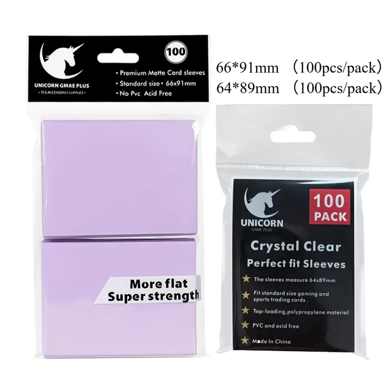 200 peças mangas de cartão cartões de negociação dupla camada fosco tamanho padrão mangas de cartão para pokemon mtg beisebol esporte cartão jogo de tabuleiro