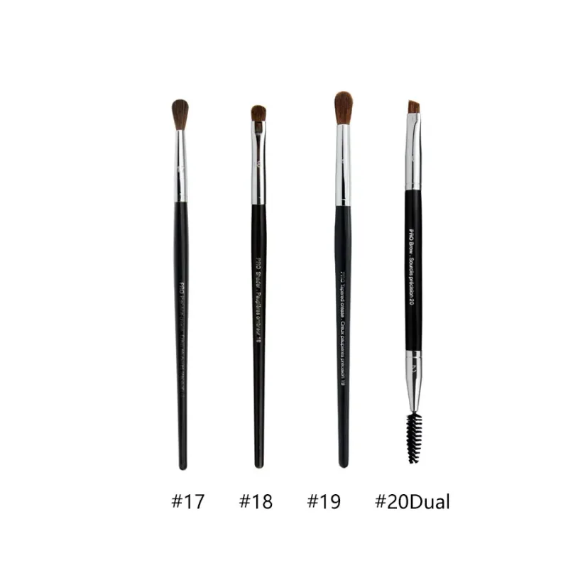 4pcs/set Pro Allover Eye Shadow Makeup Brushes Lip Brow Precision Concealer Blending Domed Crease Smudge Highlight Make Up Brush