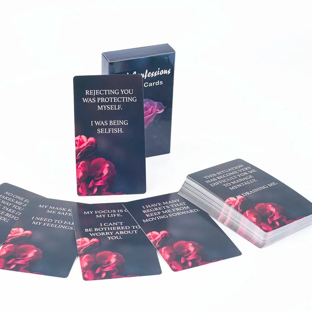 Dark Confession Twin Flame Oracle Cards 50Pcs Love Keywords & Messages Deck for Self-Reflection And Guidance — image 4