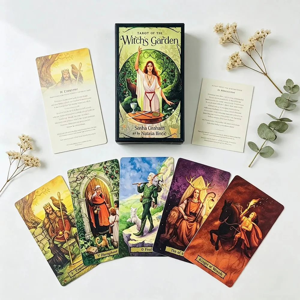 Tarot of the Witch's Garden 78 Cards English Version Divination Meditation Board Games Cards Game for Beginners & Collector — image 3