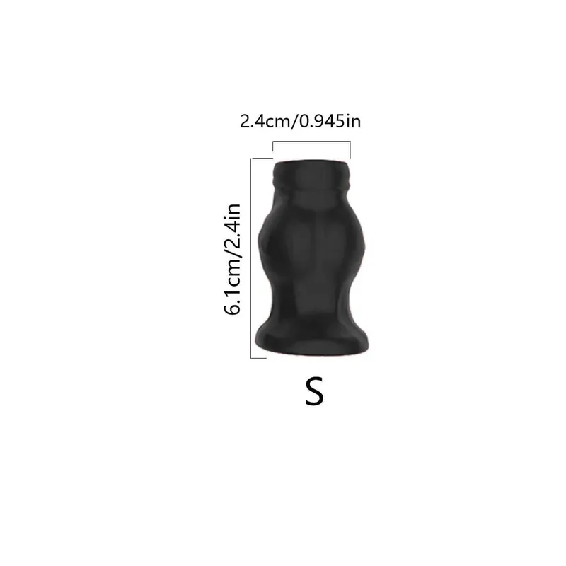 Morbido Silicone Hollow Anal Plug Tunnel Butt Plug Usura quotidiana Base svasata Clistere Dilatatore Anal Trainer Giocattolo del sesso per uomini Donne S/M/L