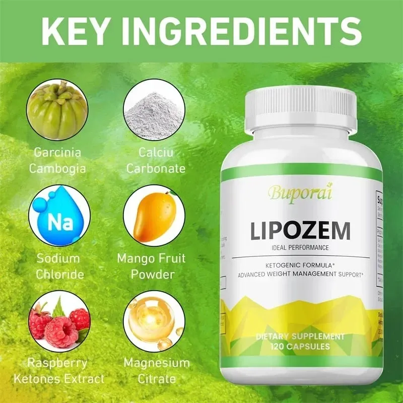 Lipozem Capsules - Digestive Health Appetite Suppression Metabolism Weight Management — image 3