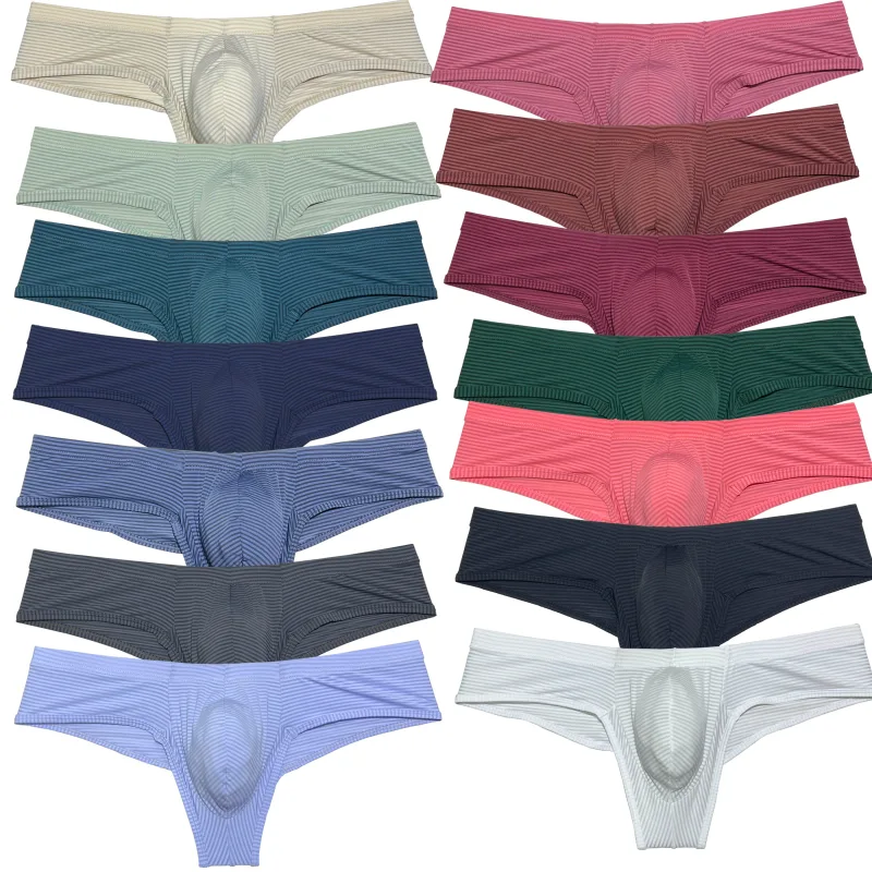 Men's Soft Micro Briefs Underwear Breathable Lightweight Mini Triangle Cut Bikini Briefs Men Low Rise Mini Panties Comfortable