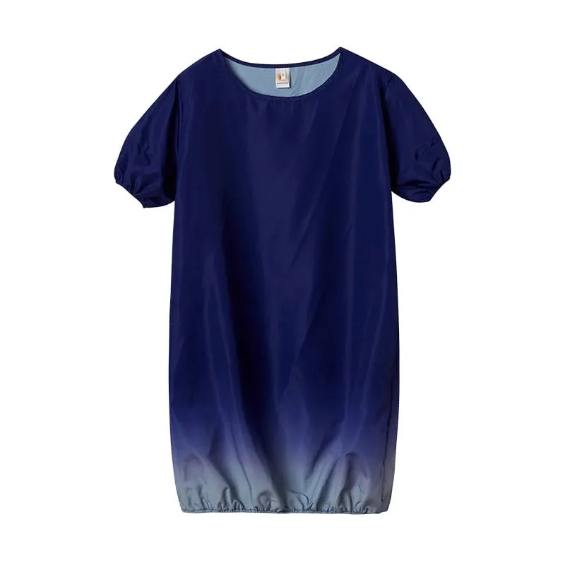2026 Europe and America's New Large-sized Women's Clothing New Casual Gradient Dress
