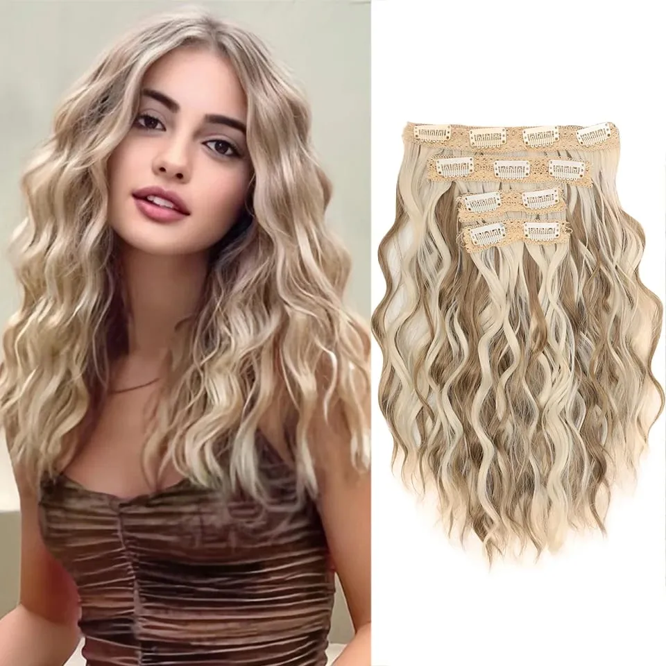 12 inch Four Piece Water Ripple Short Roll Clip Hair Extensions Suitable For Women's Daily Gatherings Gestivals And Celebrations — image 12