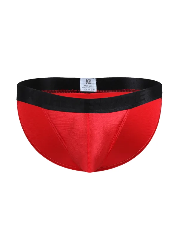 Men's Solid-Color Low-Waist Triangle Underwear Breathable Sexy Bottom Pants Trendy 1-Piece Set Mature Style Promotional Price
