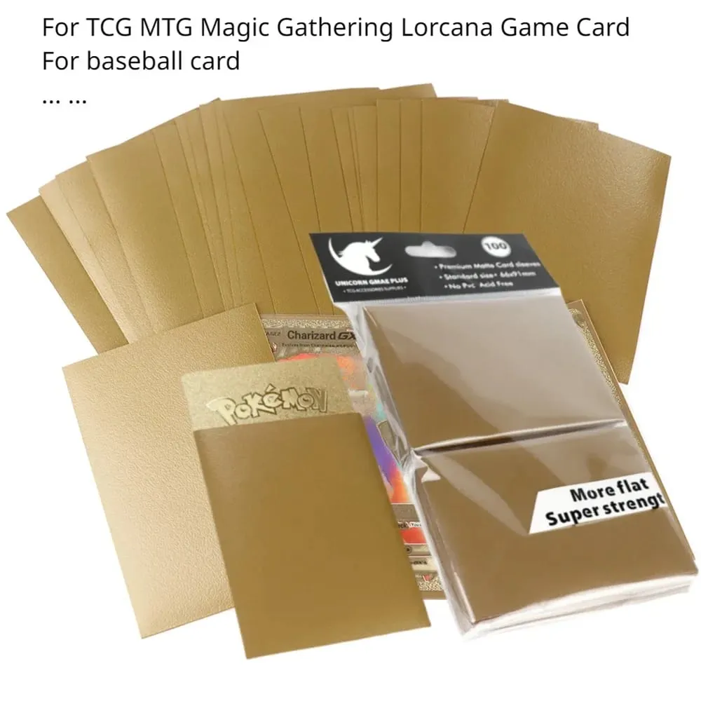 100 peças 2.5 "x 3.5" mangas de cartão de negociação premium 66x91mm cartas de jogo de tabuleiro de tamanho padrão para mtg magic Gathering cartão de jogo lorcana