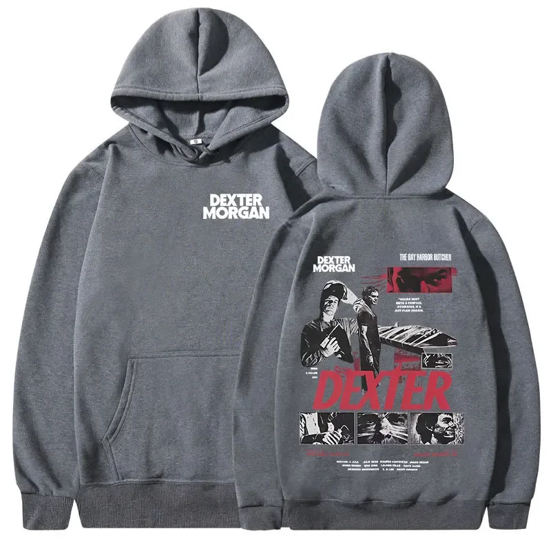 TV Play Dexter Morgan Graphic Hoodies Men's Women Clothing Casual Vintage Hooded Sweatshirts Fashion Gothic Oversized Pullovers