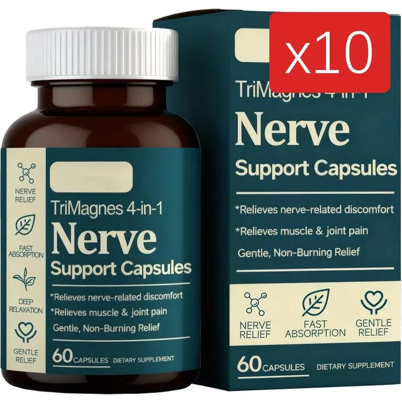 Magnesium Citrate Glycinate Malate Capsules with Turmeric Extract Supports Nerve Health Muscle Relaxation Sleep Wellness 60 Ct