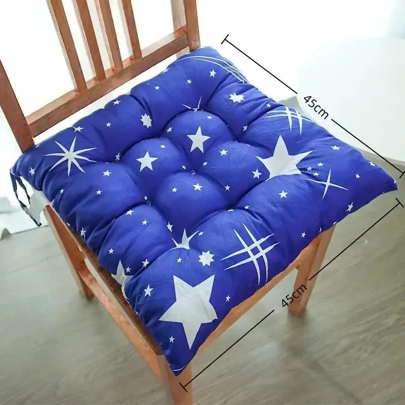 Měkký tlustý polstrovaný čtvercový sedák s roztomilými kreslenými potisky Pevné kravaty pro domácí kancelář Vnitřní použití venku Polyester Odolný — image 10