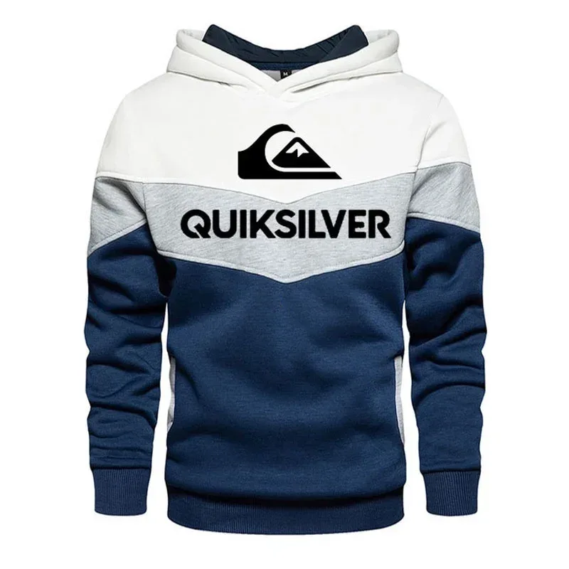 2025 New Men's Hoodie Splicing Outdoor Leisure Sportswear Street Fashion Men's Warm Wool Hoodie Autumn/Winter Coat