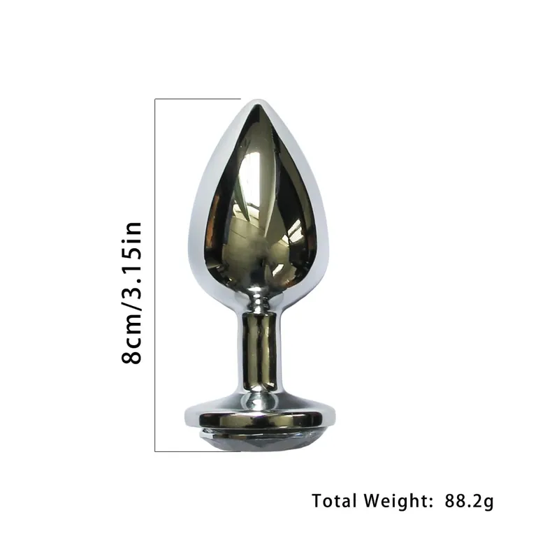 Metal Anal Plug with Long Fluffy Tail – Fox Tail Butt Plug for Cosplay Role Play BDSM Adult Toy