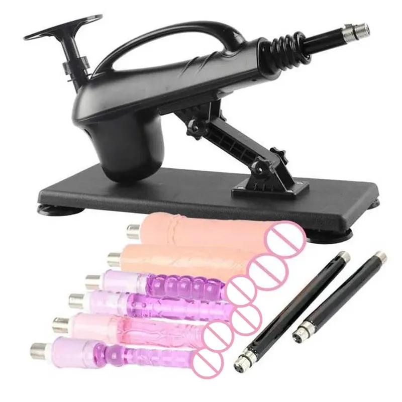 A2SS-Portable Automatic Masturbation Machine for Women with Big Dildo Men's Sex Toy Pumping Gun for Couples