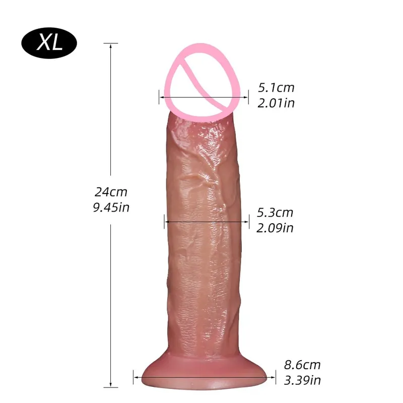Wearable Realistic Strapon Dildo Sex Toys for Women Fake Dick Anal Penis Thick Butt Plug Vagina Masturbator Adult Cock Dick