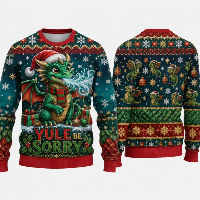 Goaty And Bright Christmas Sweatshirt Funny Goat 3D Printed Crewneck Long Sleeve Unisex Ugly Xmas Sweater Holiday Party Pullover