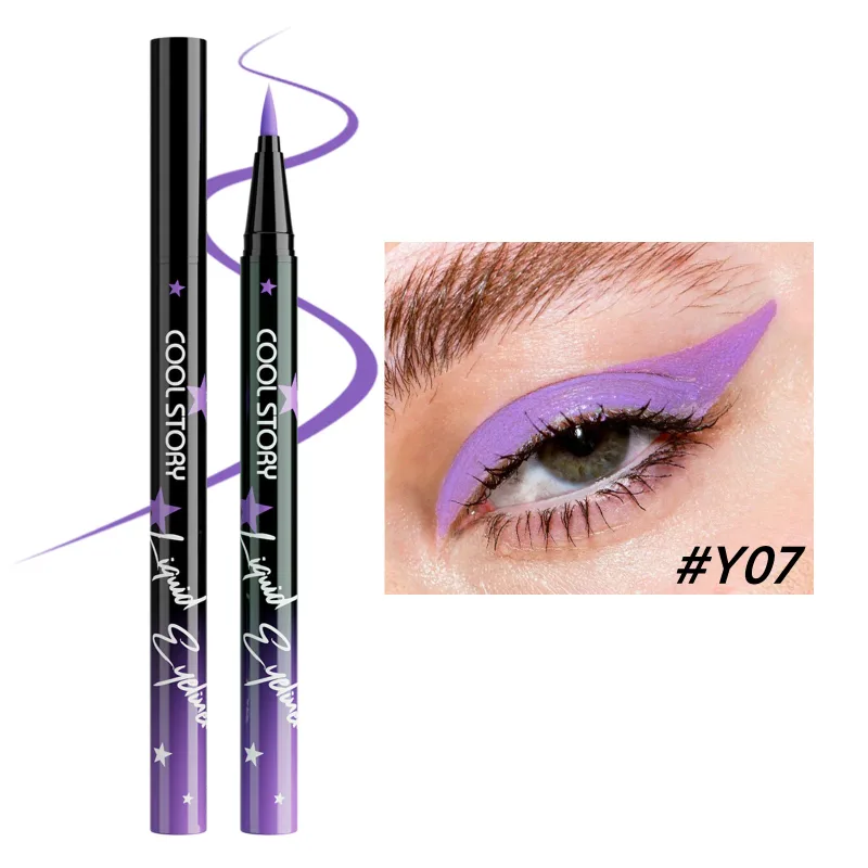 Red White Black Waterproof Eyeliner Pencil Untra-fine Liquid Eye Liner Pen Quick Dry Long Lasting Non Smudge Makeup Cosmetics