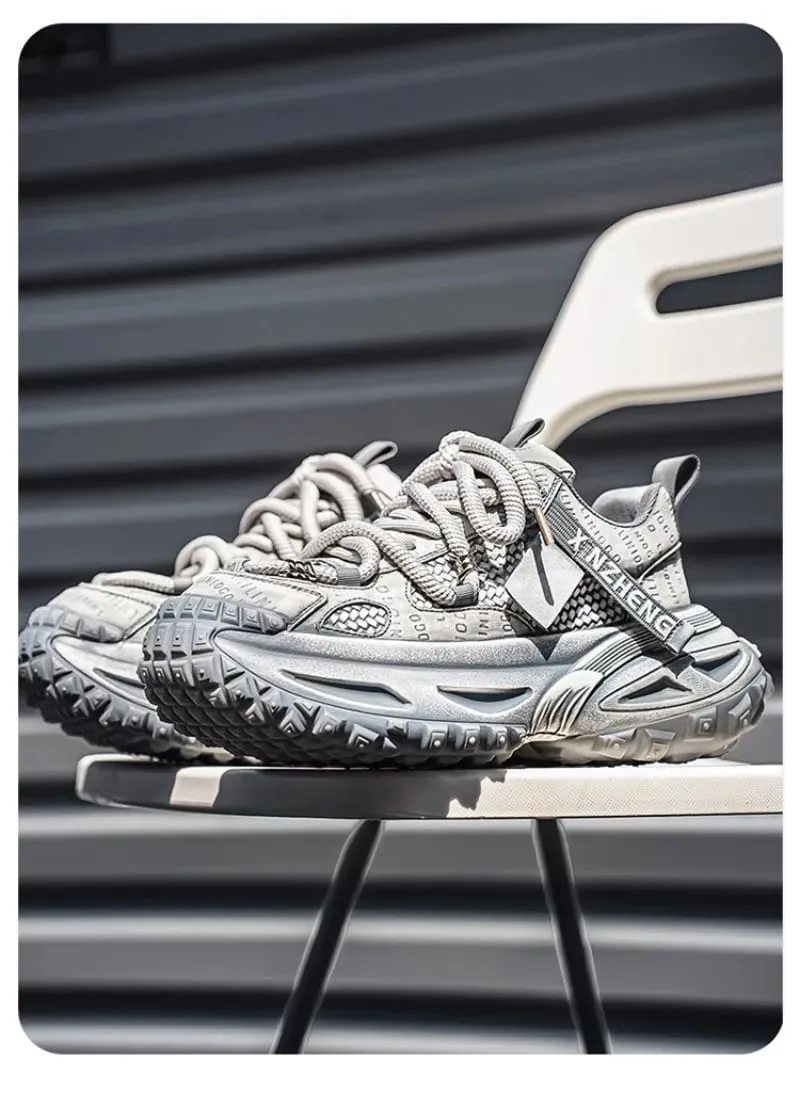 Shoes for Men Mesh Breathable Platform Sneakers Light Luxury High-end Casual Men Shoes Trend Comfort Men Shoes Кроссовки Мужские
