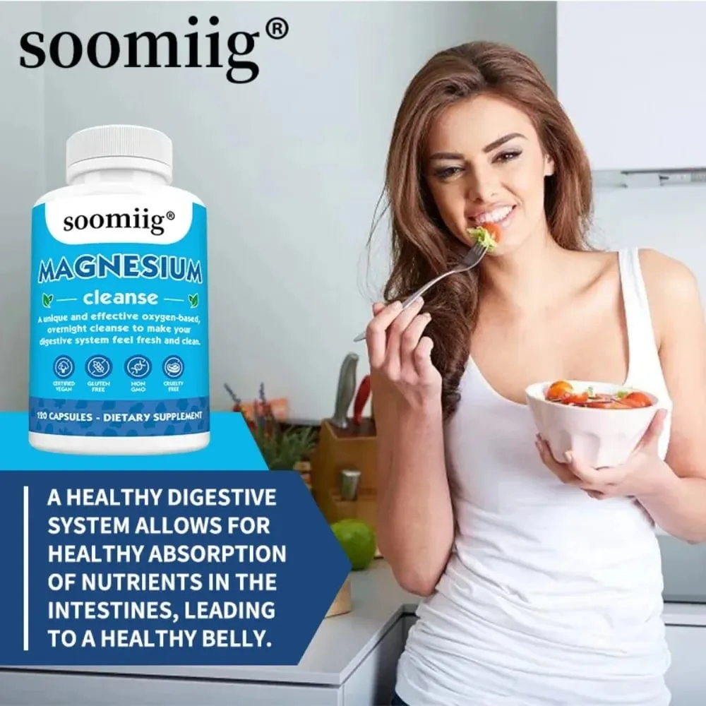 Magnesium Colon Cleanse Detox Occasional Constipation Relief Natural Ingredients Beneficial for Digestion and Gut Health