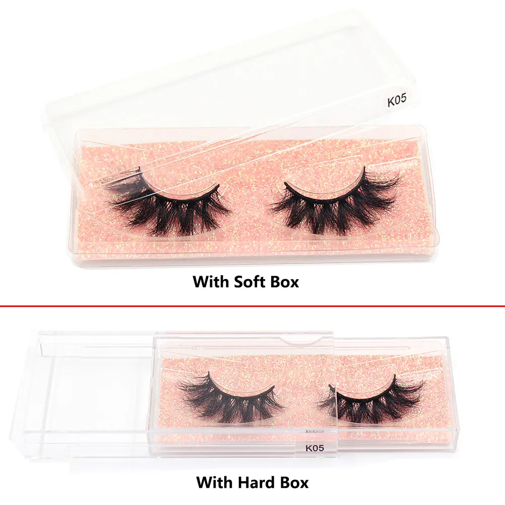3D Mink Lashes Soft Hair False Eyelashes Fluffy Volume Wispy Fake Eyelashes Extension Makeup