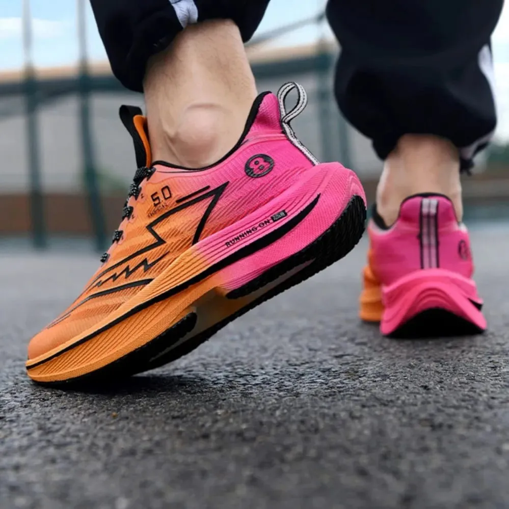 New Men's Carbon Plate Running Shoes Soft Cushion Shock Absorbing Sports Shoes Unisex Sneakers Light Anti-Slip Training Shoes — image 6